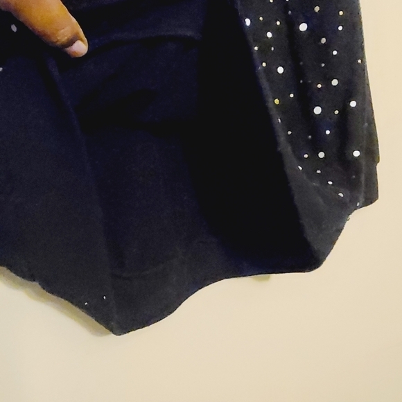 Disney | Girl's Black Polka Dot and Glitter Minnie Mouse Sweatshirt (Size XL) - Picture 9 of 12